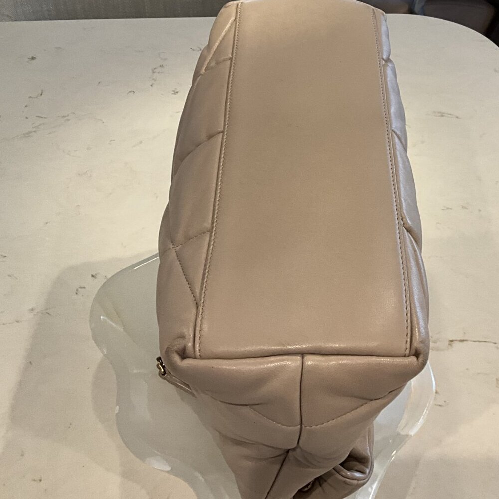 Saint Laurent Puffer Medium in Nappa Leather in Dark Beige - Picture 9 of 10